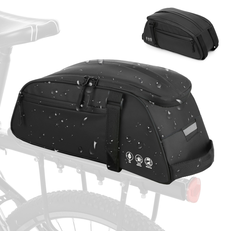 Cycling Gear Storage Rack - สะท้อนแสงจักรยานเสือภูเขากระเป๋าที่นั่งจักรยานกันน้ําด้านหลังกระเป๋าจักรยานC Arrierขี่จักรยานด้านหลังแร็คควรกระเป๋าอุปกรณ์ขี่จักรยาน