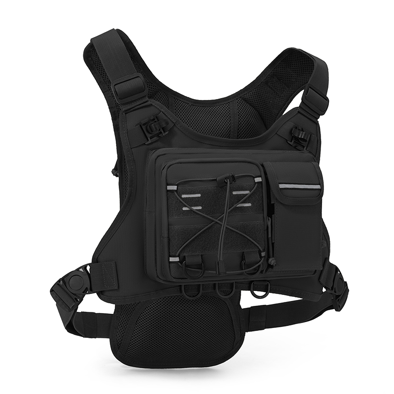 Cycling Gear Vest - เสื้อกั๊กวิ่งสำหรับผู้ชายและผู้หญิง กระเป๋าคาดหน้าอก กระเป๋าใส่น้ำสำหรับปั่นจักรยาน เดินป่า แข่งจักรยาน มาราธอน