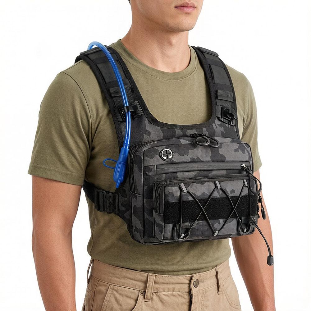 Cycling Gear Vest - เสื้อกั๊กใส่น้ำสำหรับวิ่ง ปั่นจักรยาน เดินป่า แข่งจักรยาน มาราธอน กระเป๋าเป้สะพายหลังกันน้ำ