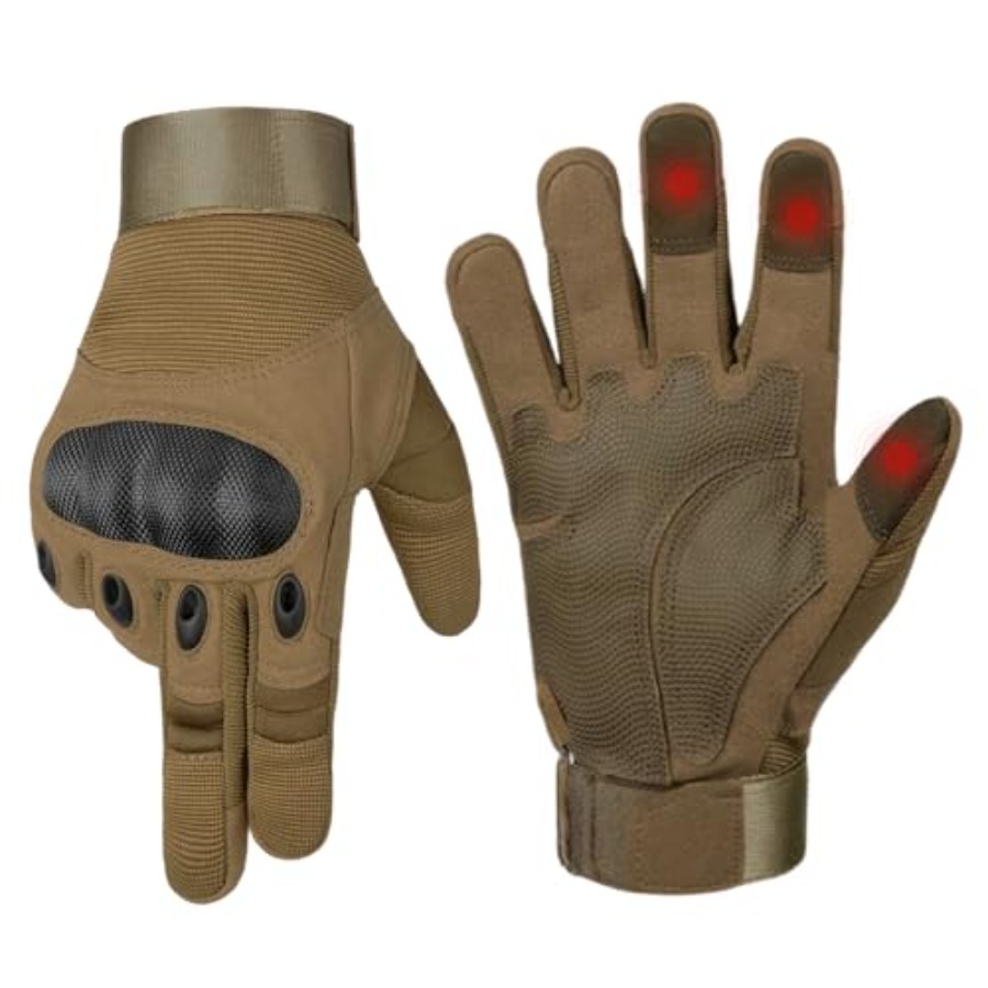 Cycling Glove - ถุงมืออเนกประสงค์สำหรับผู้ชาย ถุงมือขี่มอเตอร์ไซค์พร้อมแผ่นรองฝ่ามือแบบสัมผัสหน้าจอ ระบายอากาศได้ดี น้ำหนักเบา สำหรับขี่จักรยานและเล่นกีฬา
