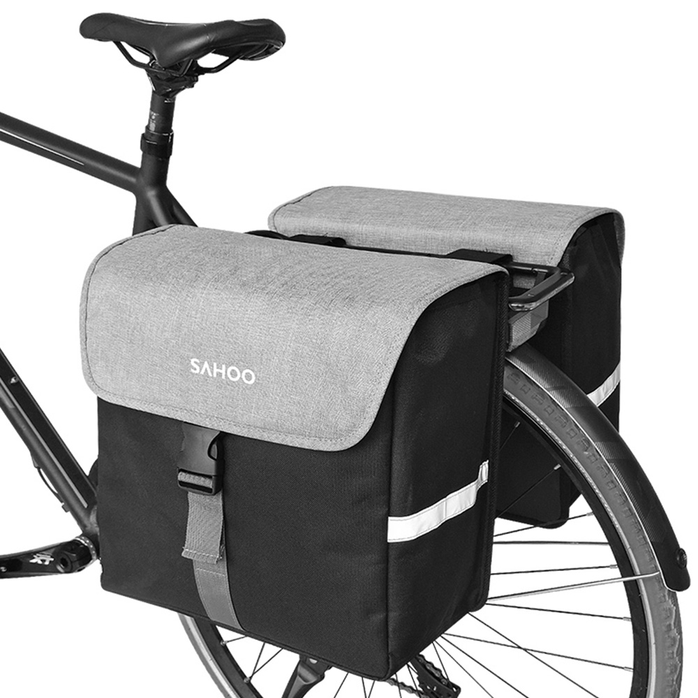 Cycling Gear Storage Rack - ซาฮาโอะกระเป๋าข้างจักรยานกระเป๋าที่นั่งหลังจักรยาน40L ความจุมากกระเป๋าราวหลังจักรยานจักรยานสำหรับปั่นจักรยานการเดินทาง