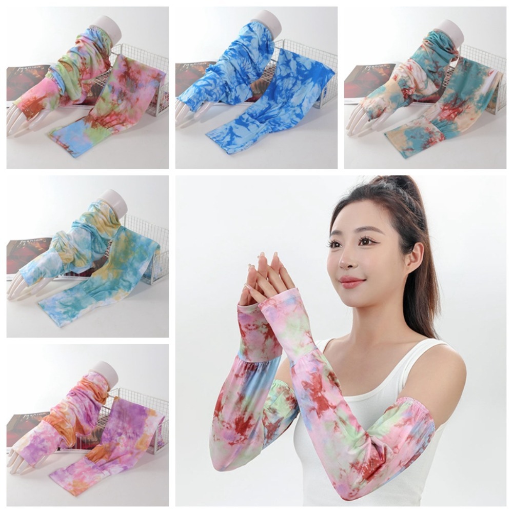 ปลอกแขนกันแดดลายไท-ได ผ้าไหมน้ - Cycling Glove บทวิจารณ์และราคา
