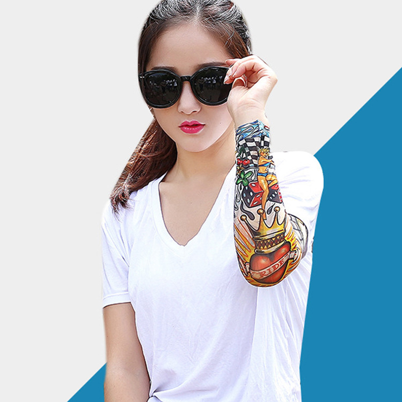 1 Pc ฤดูร้อน Tattoo Sleeve UV  - Cycling Glove บทวิจารณ์และราคา