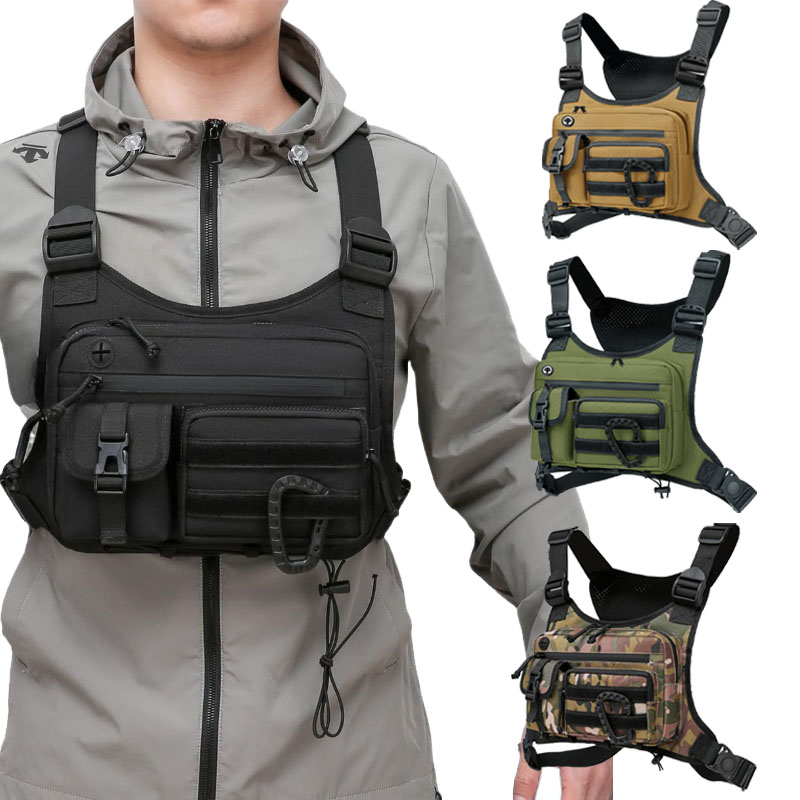 กระเป๋าคาดอกแบบยุทธวิธีสำหรับผ - Cycling Gear Vest บทวิจารณ์และราคา