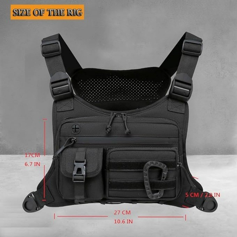 กระเป๋าคาดอกแบบยุทธวิธีสำหรับผ - Cycling Gear Vest บทวิจารณ์และราคา