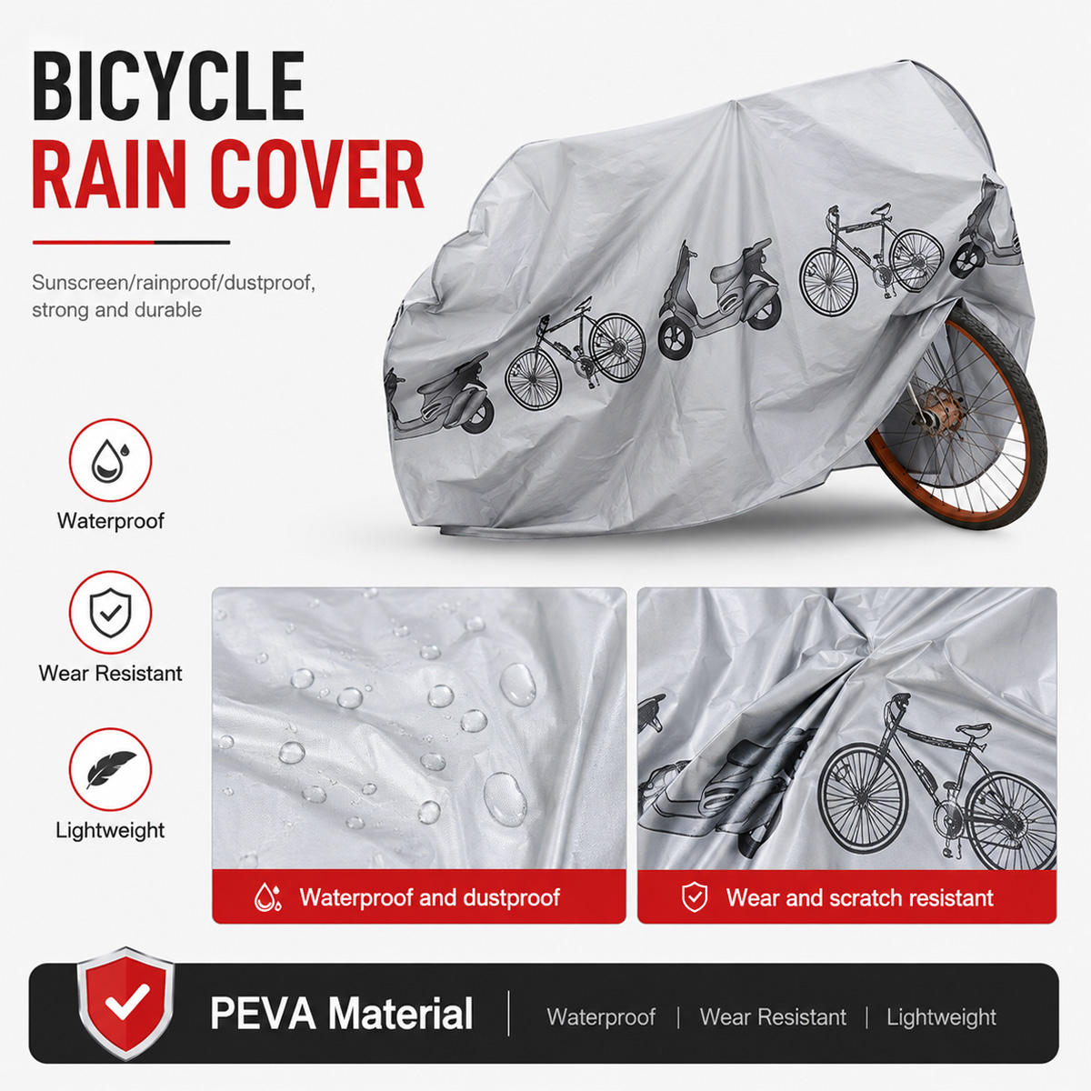 PINMOAP ผ้าคลุมจักรยานกันฝนอเน - Cycling Gear Waterproof บทวิจารณ์และราคา