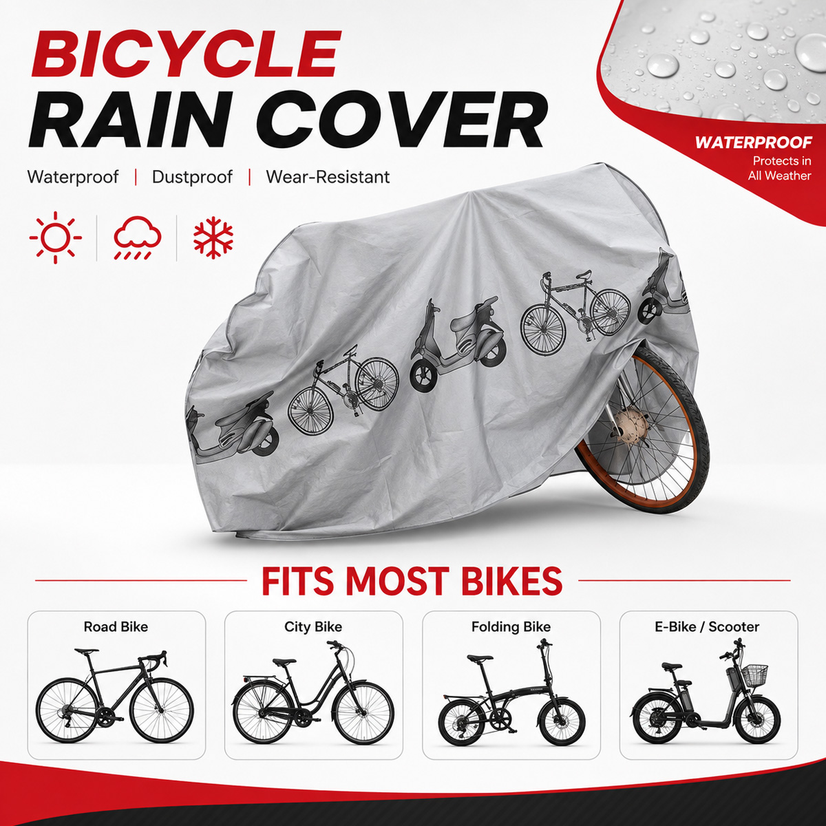 PINMOAP ผ้าคลุมจักรยานกันฝนอเน - Cycling Gear Waterproof บทวิจารณ์และราคา