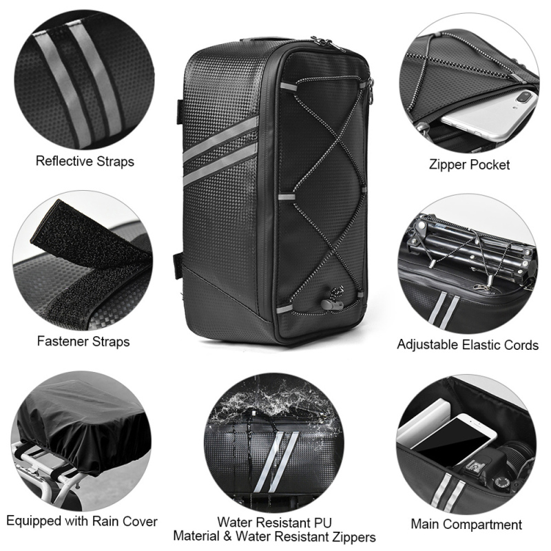กระเป๋าท้ายจักรยานกระเป๋าท้ายจ - Cycling Gear Storage Rack บทวิจารณ์และราคา