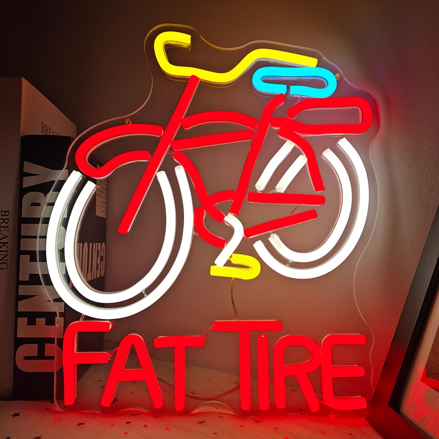 ป้ายไฟ LED รูปจักรยานยางอ้วน ป - Cycling Gear Shop บทวิจารณ์และราคา