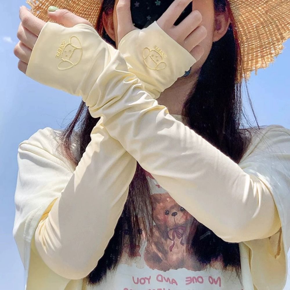 ปลอกแขนกันแดดลายการ์ตูนน่ารัก  - Cycling Glove บทวิจารณ์และราคา