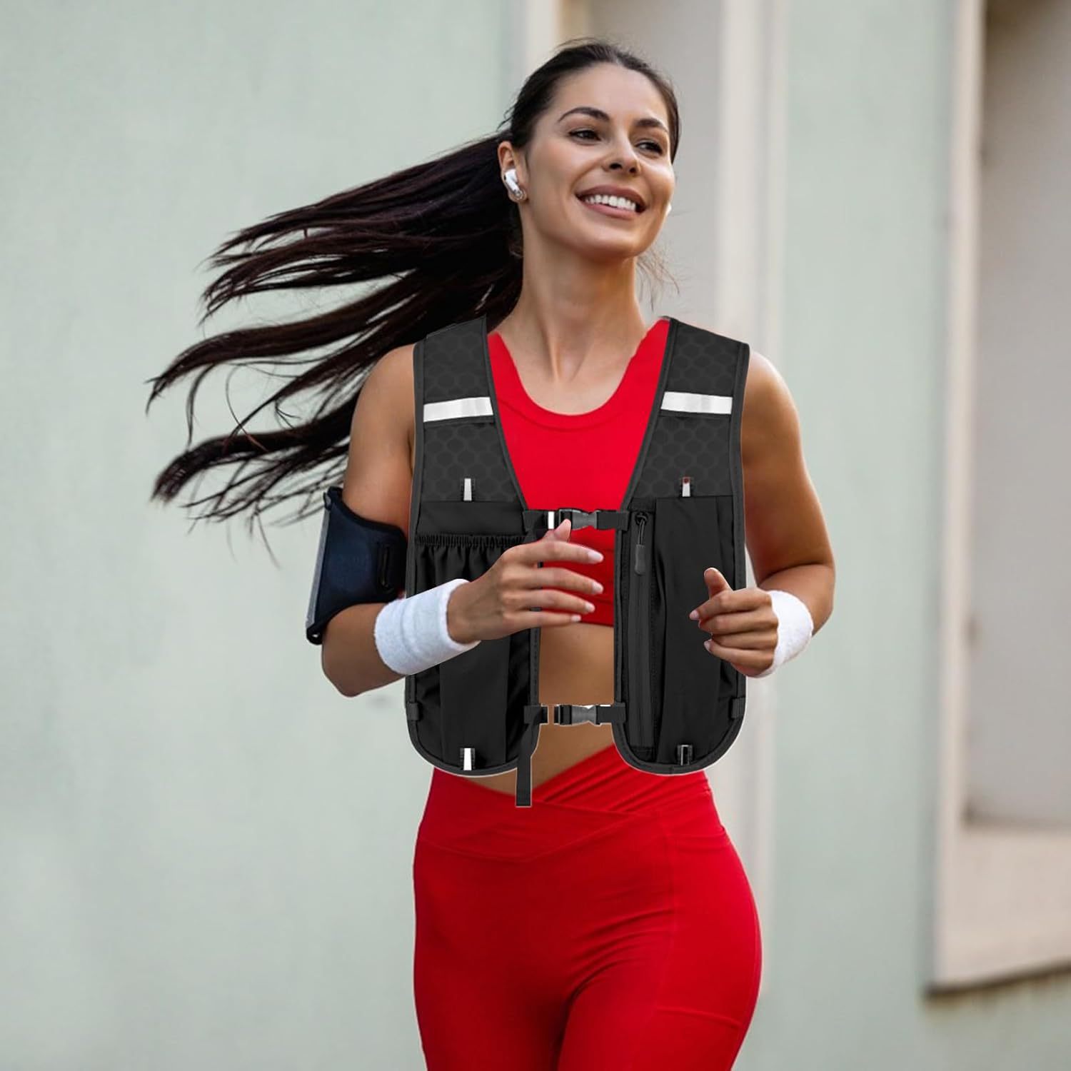 เสื้อกั๊กสำหรับวิ่งพร้อมช่องใส - Cycling Gear Vest บทวิจารณ์และราคา
